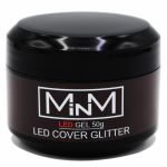 LED Гель камуфлюючий з шимером M-in-M Gel LED Cover Glitter, 50 г